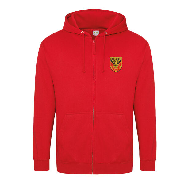 Uxbridge FC - Official Embroidered Zipped Hoodie Thumbnail