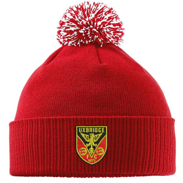 Uxbridge FC - Official Embroidered Bobble Hat Thumbnail