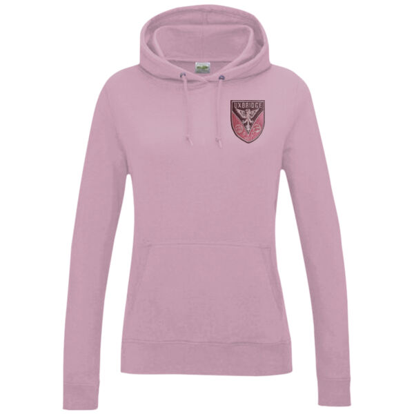 Uxbridge FC - Official Women's Fit Pink Hoodie Thumbnail